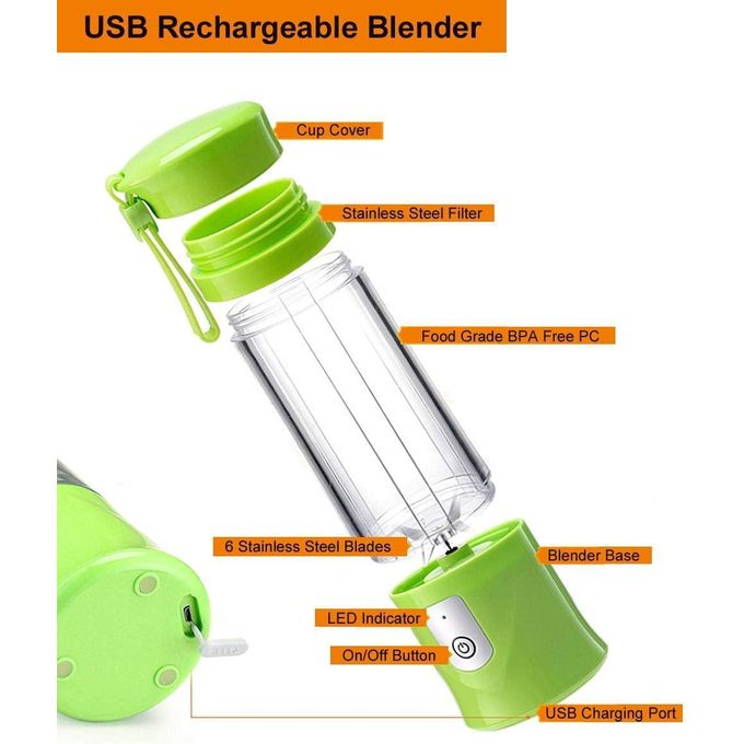 خلاط فواكه محمول مع بطارية قابلة للشحن 4000 ملي أمبير