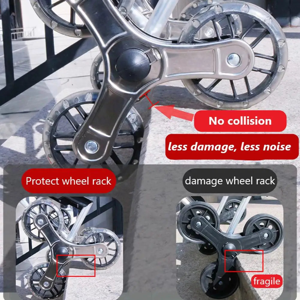 LIGHTEN UP Light Grocery Shopping Trolley Household Climbing Stairs Folding Trailer Outdoor Travel Hand Pull Shopping Cart Outdo